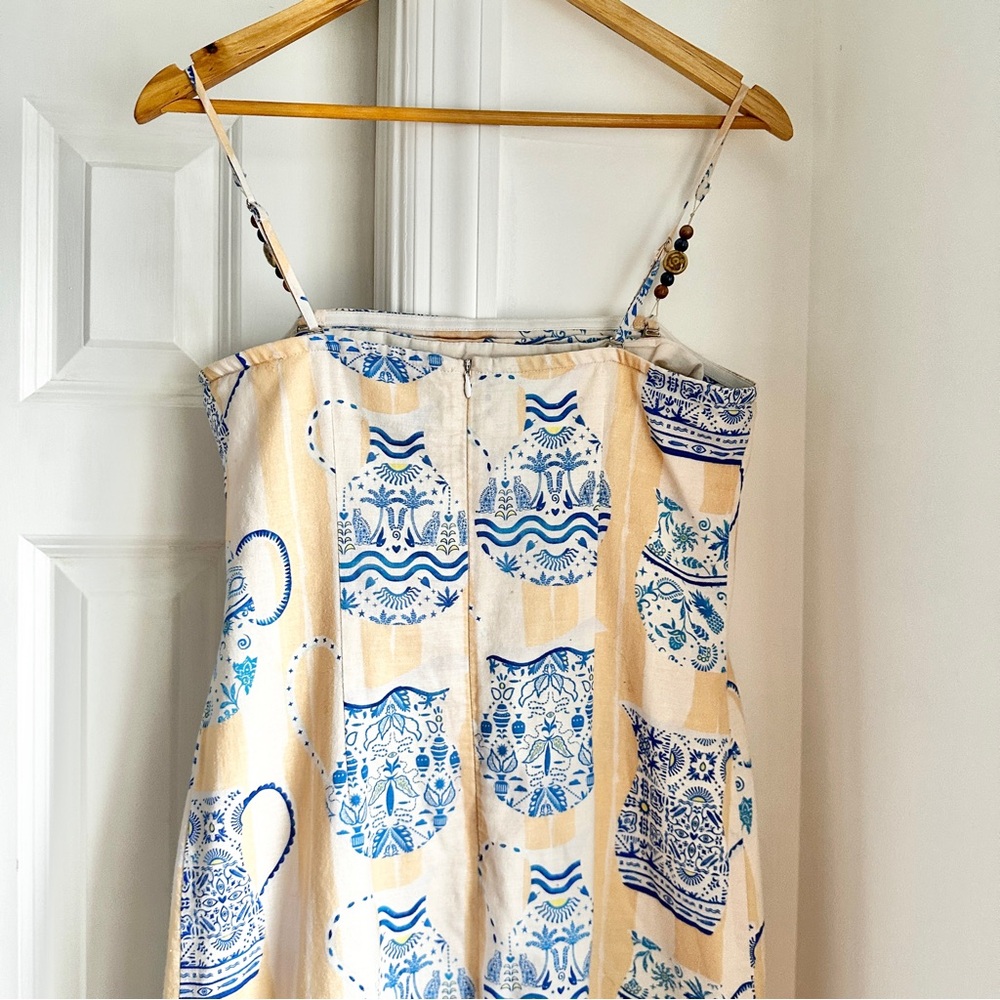 Never Fully Dressed Printed Vase Bandeau Midi Dress - Picture 6 of 10
